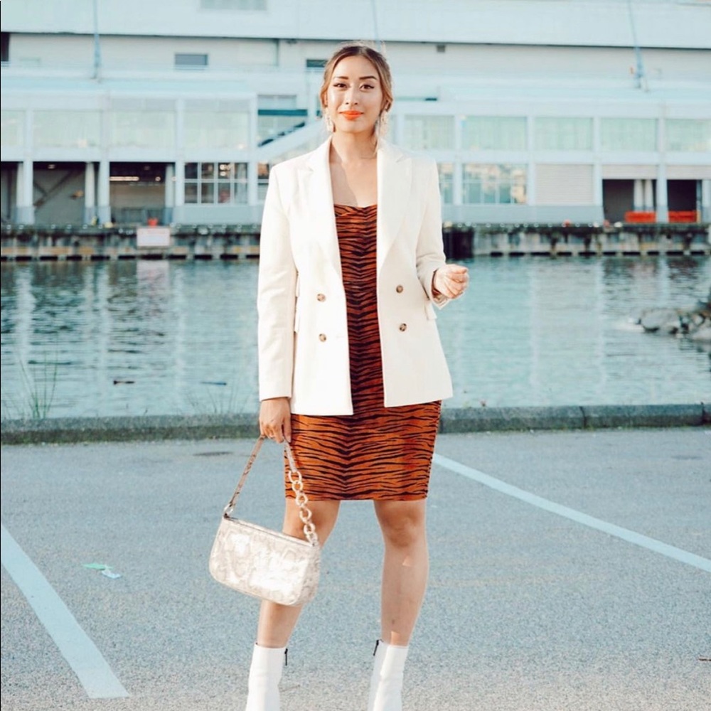 Tiger Print Midi Dress